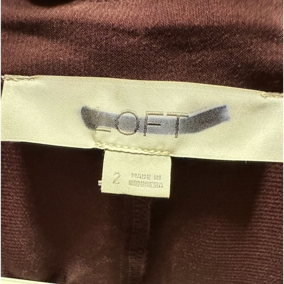 Loft Twist Front Long Sleeved Shirt Dress Size 2 - Picture 6 of 7